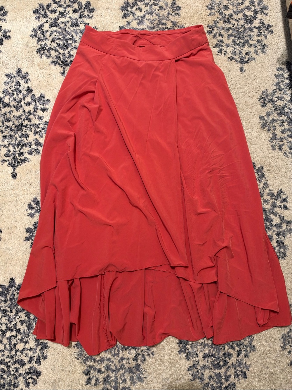 Women’s Red High-Low Halara Skirt
